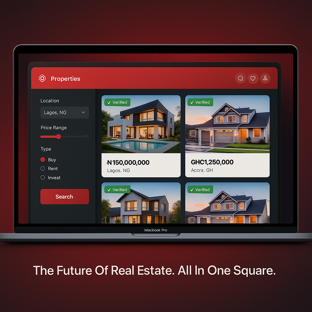 Preview of the iLand Square platform interface